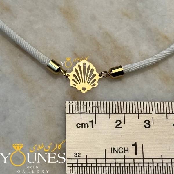 دستبند صدف طلا لیزری